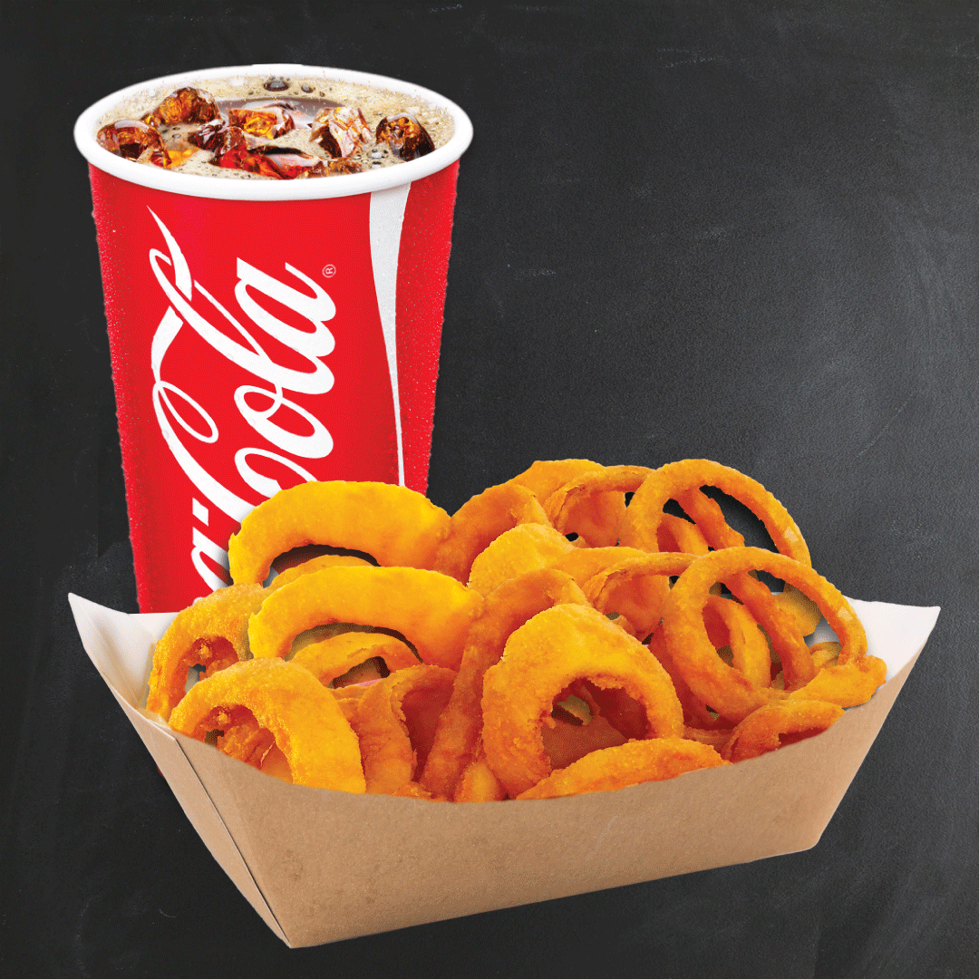 Order Incredible Combo- Onion Rings & 32oz drink food online from Archibald store, Chino Hills on bringmethat.com