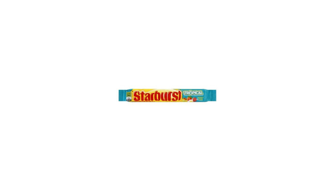 Order Starburst Tropical Fruit Chews Candy food online from Luv Mart store, Santa Cruz on bringmethat.com
