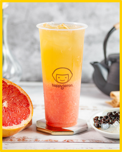 Order E2. Cold Grapefruit Jasmine Green Tea food online from Happy Lemon store, Boston on bringmethat.com