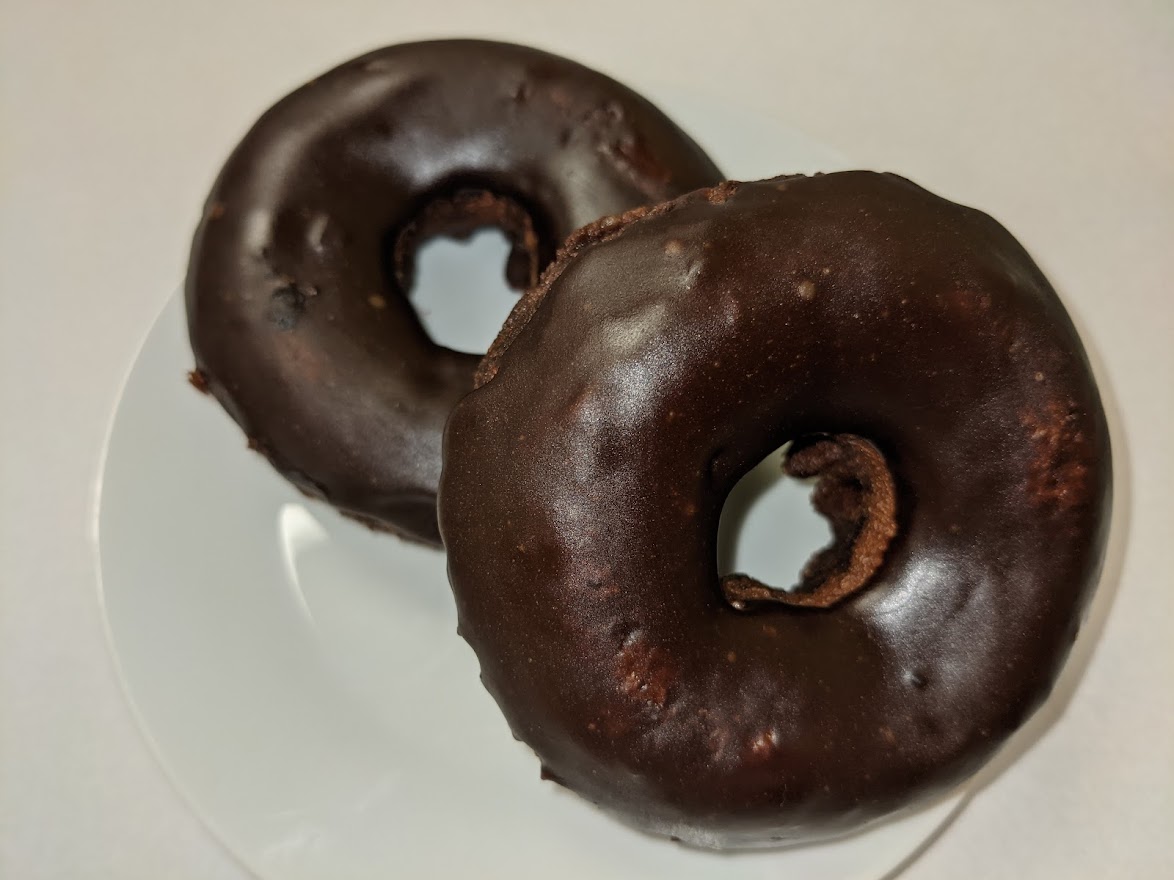 Order Chocolate Cake Donut with Chocolate Frosting food online from Morkes Chocolate store, Huntley on bringmethat.com
