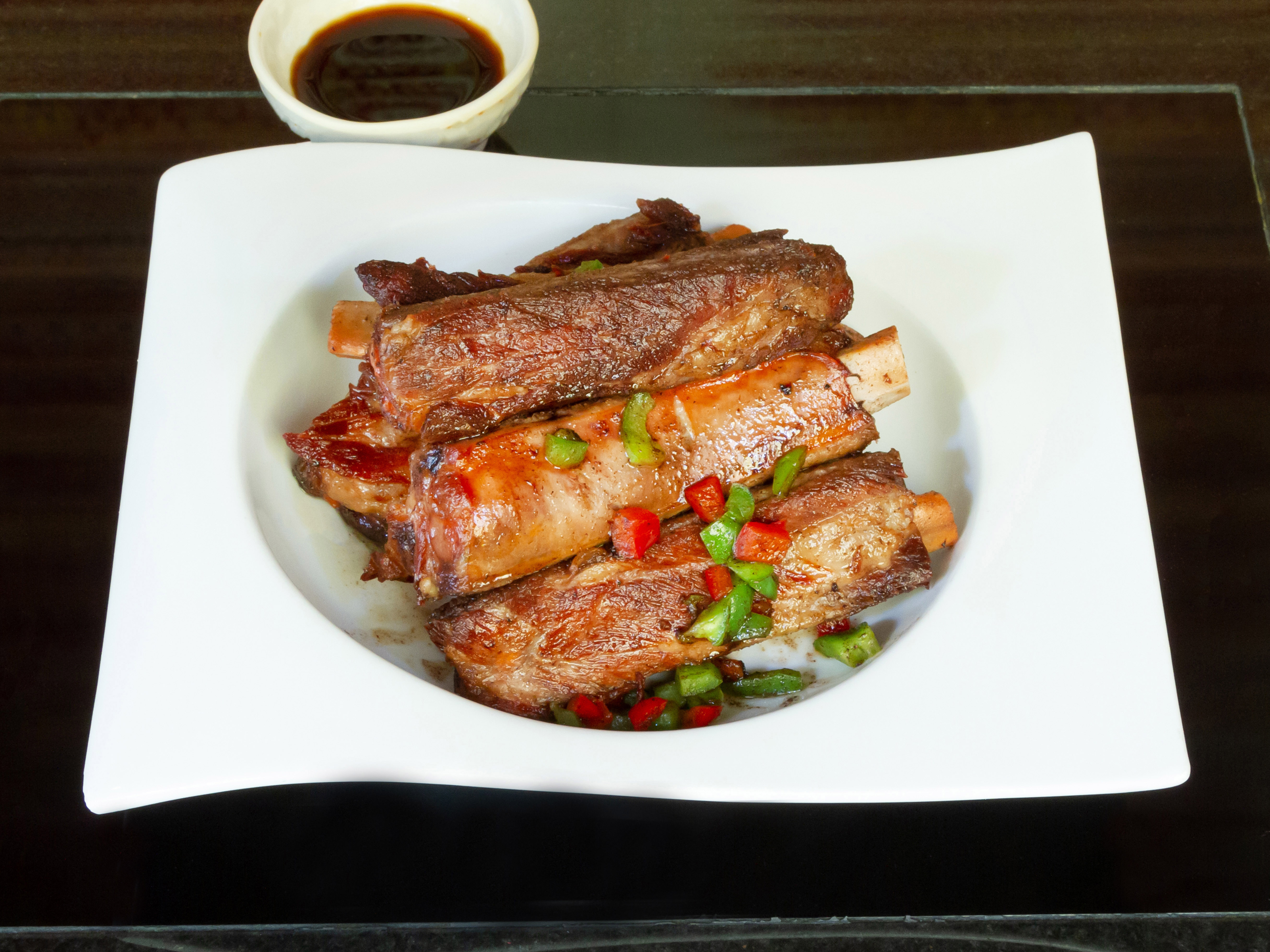 Order S04. Baked Spicy Ribs food online from Chuan Shabu store, Worcester on bringmethat.com