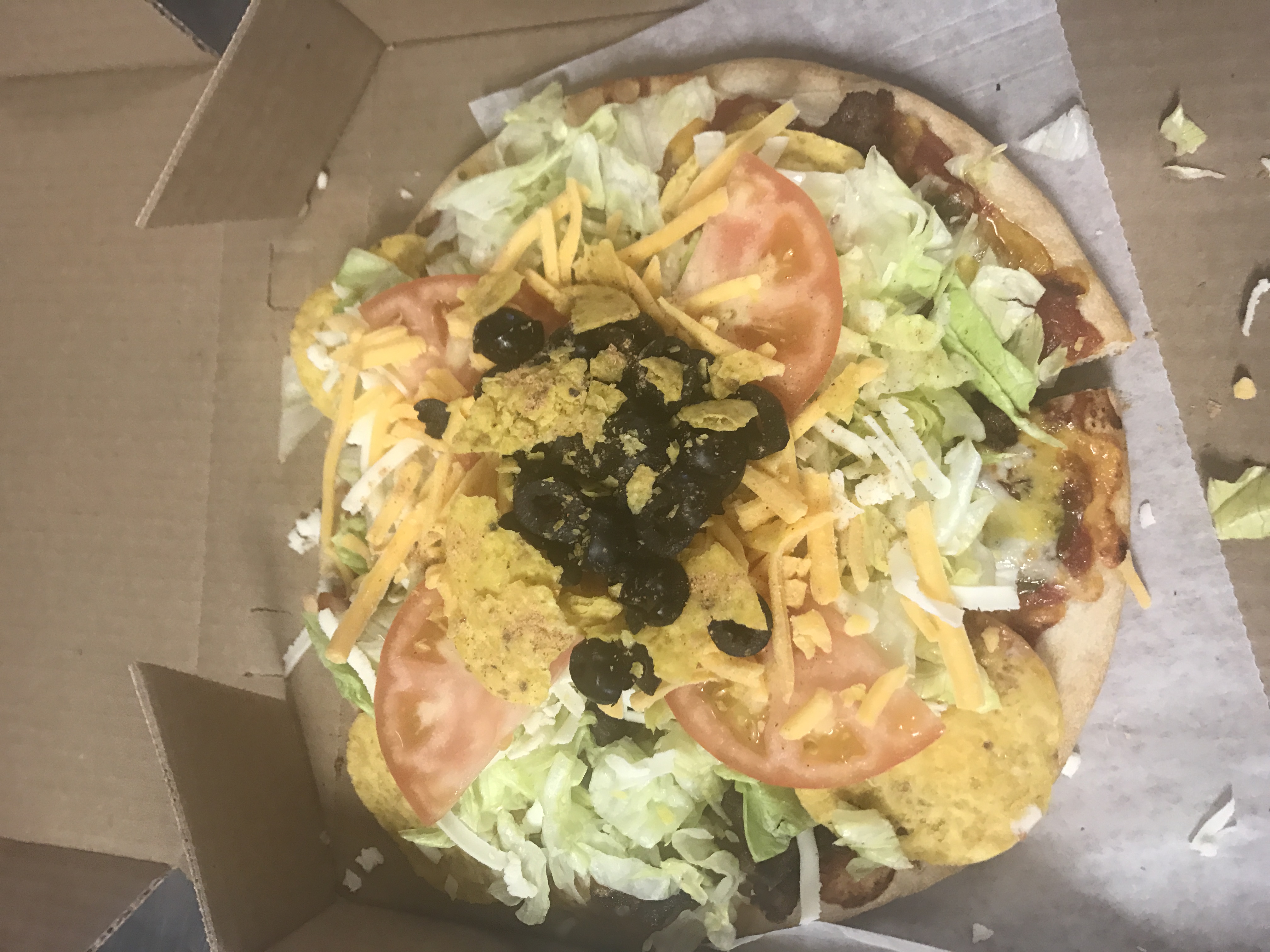 Order Nacho Taco "Vegetarian Style" Pizza food online from Country Style Pizza store, Bridgeville on bringmethat.com