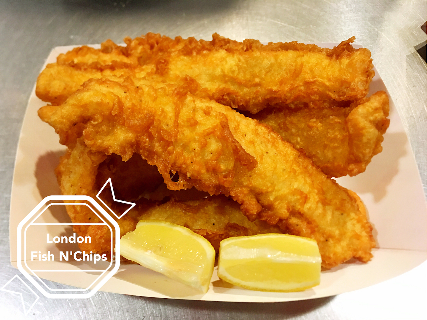 Order 5 Pieces Fish Sack food online from London Fish Nchips store, Hayward on bringmethat.com