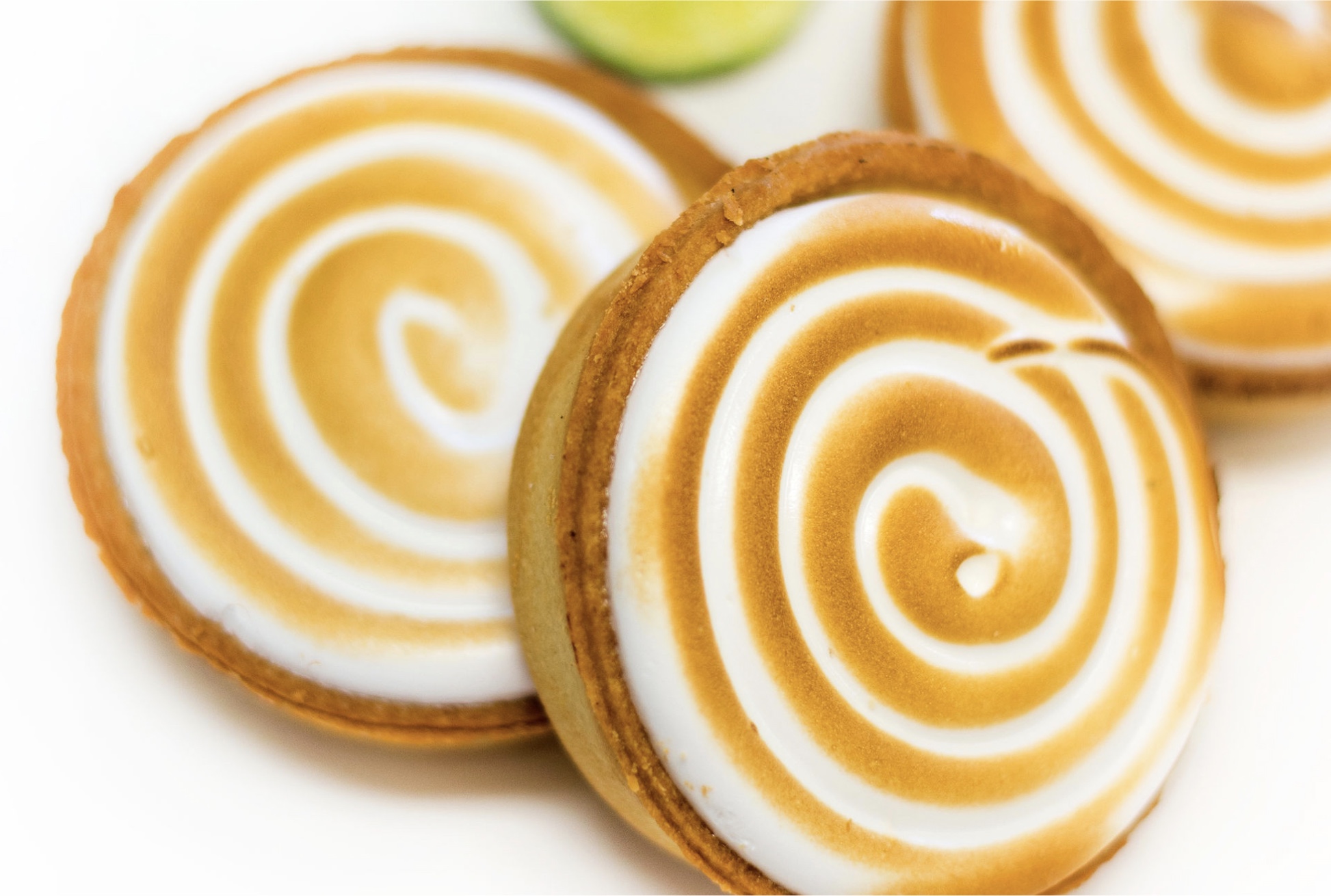 Order Lemon Meringue Small Tart food online from Le Macaron French Pastries store, San Diego on bringmethat.com