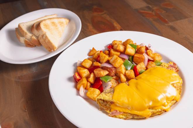 Order Ham & Cheese Omelet food online from PT's Gold store, Henderson on bringmethat.com