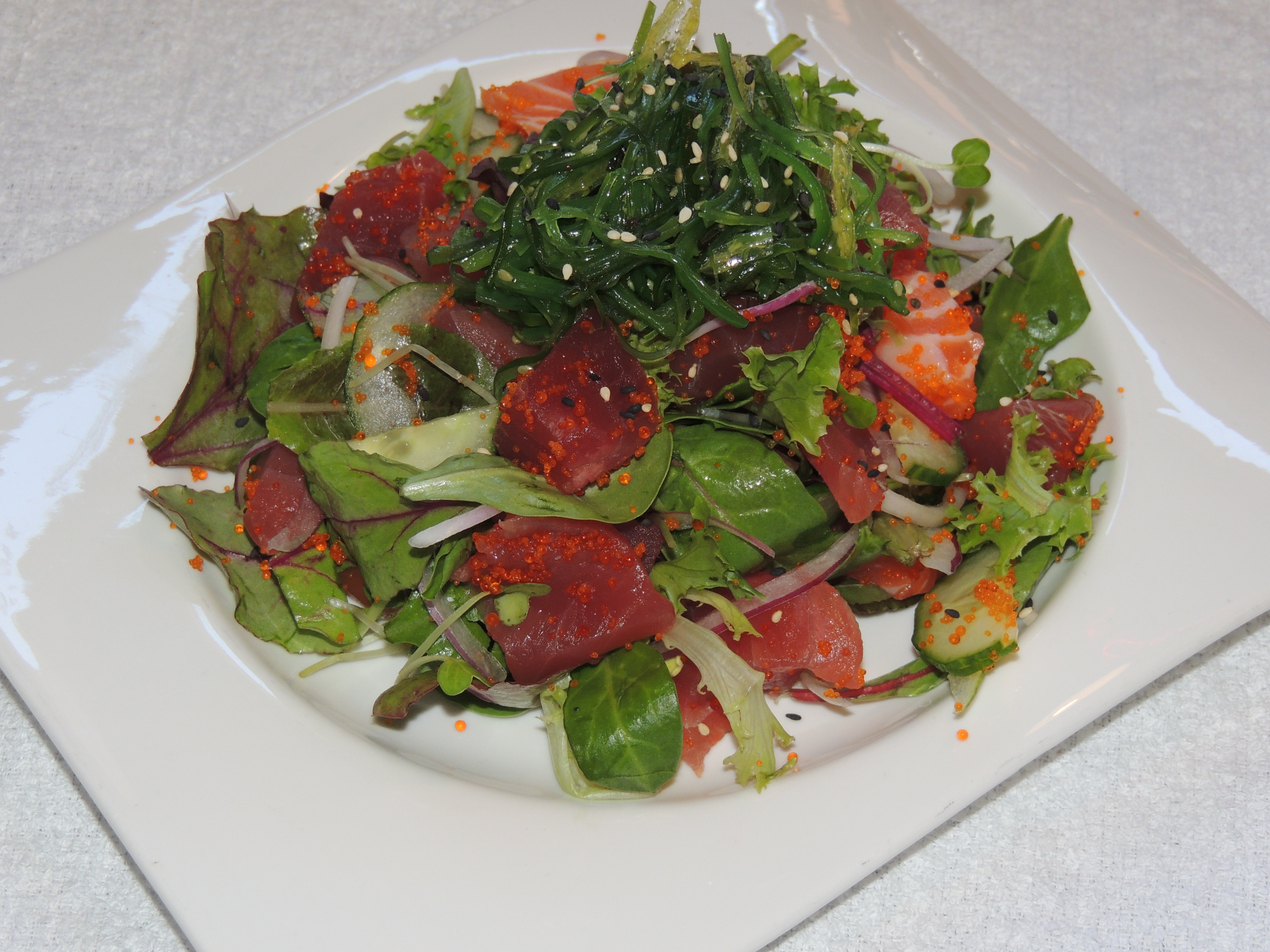 Order Hawaiian Poki Salad food online from Minami Sushi store, San Leandro on bringmethat.com