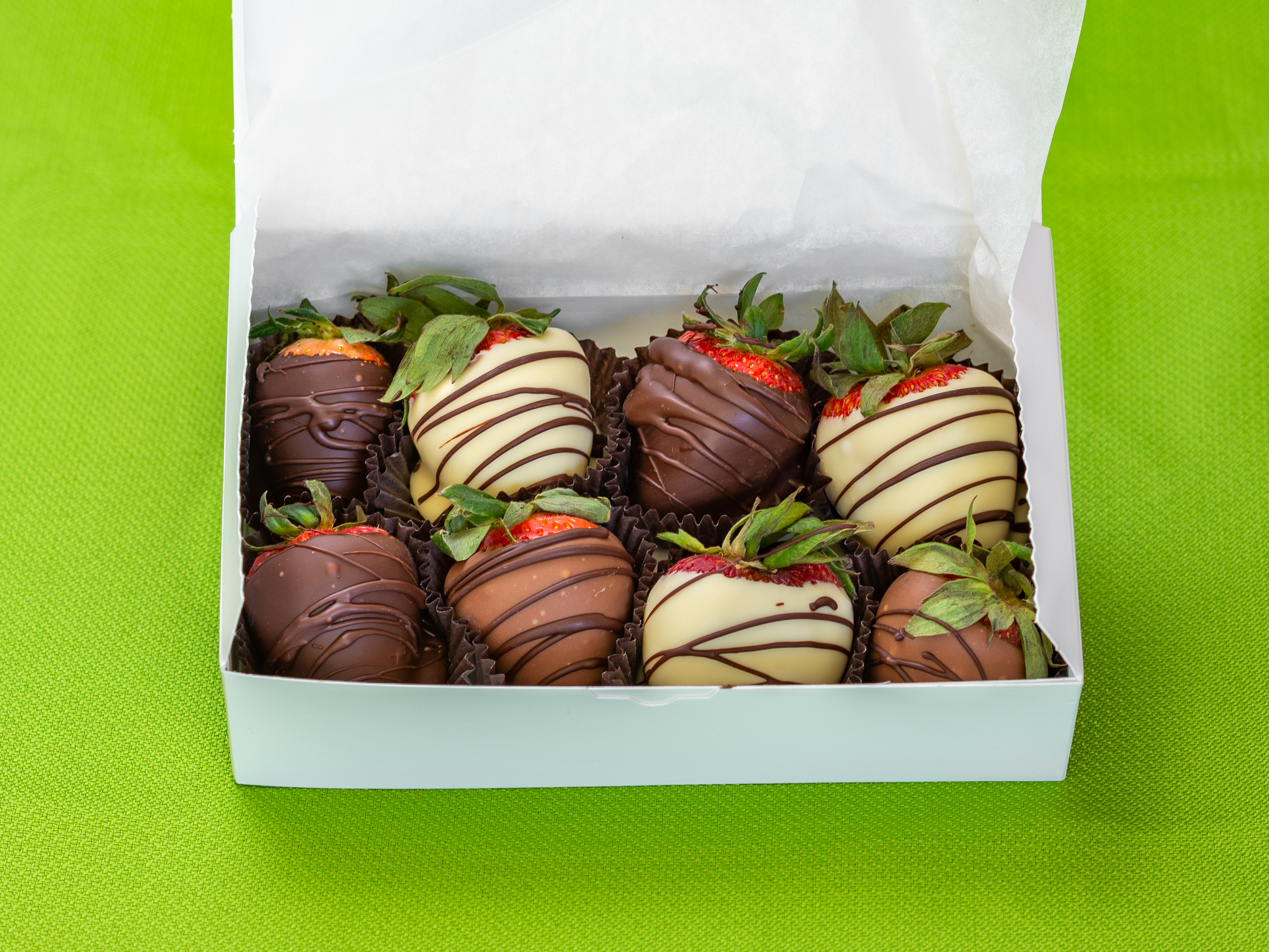 Order Chocolate dipped strawberries food online from The Chocolate Bar store, Westfield on bringmethat.com