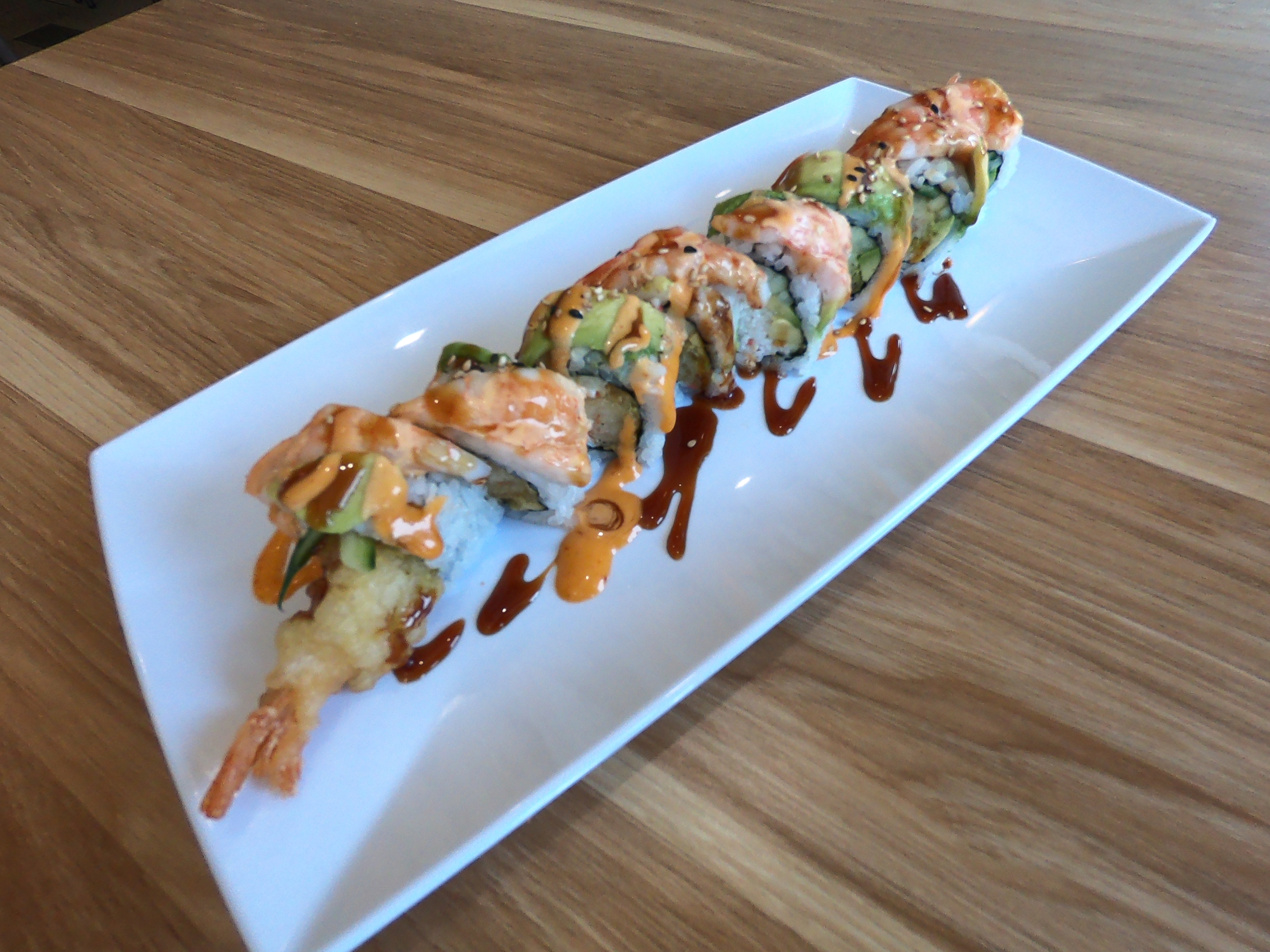 Order Tiger Roll food online from Rollstop Sushi store, San Pedro on bringmethat.com