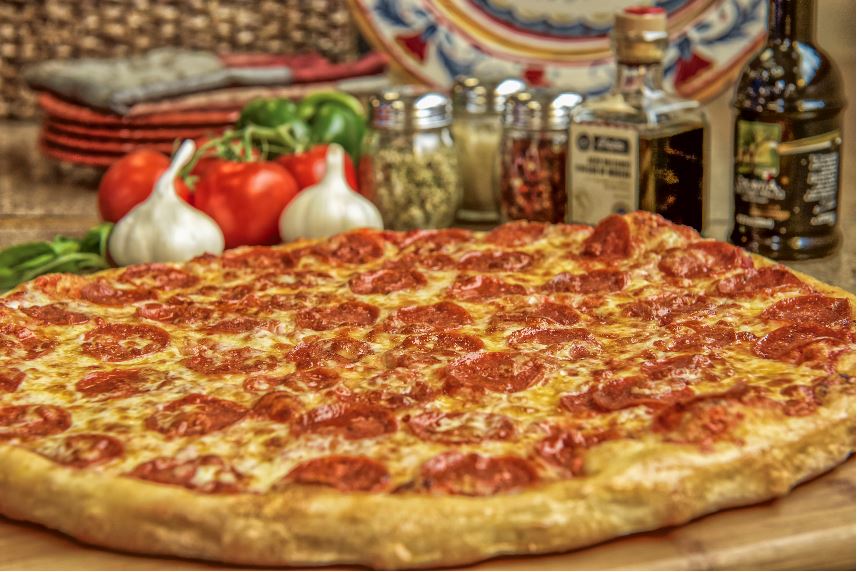 Order Home-Style Pepperoni Pizza food online from Pat Pizzeria store, Ithaca on bringmethat.com