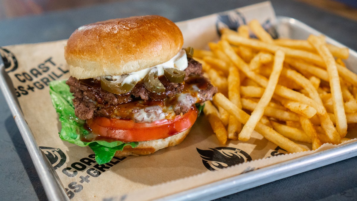 Order VooDoo Burger food online from East Coast Wings + Grill store, High Point on bringmethat.com