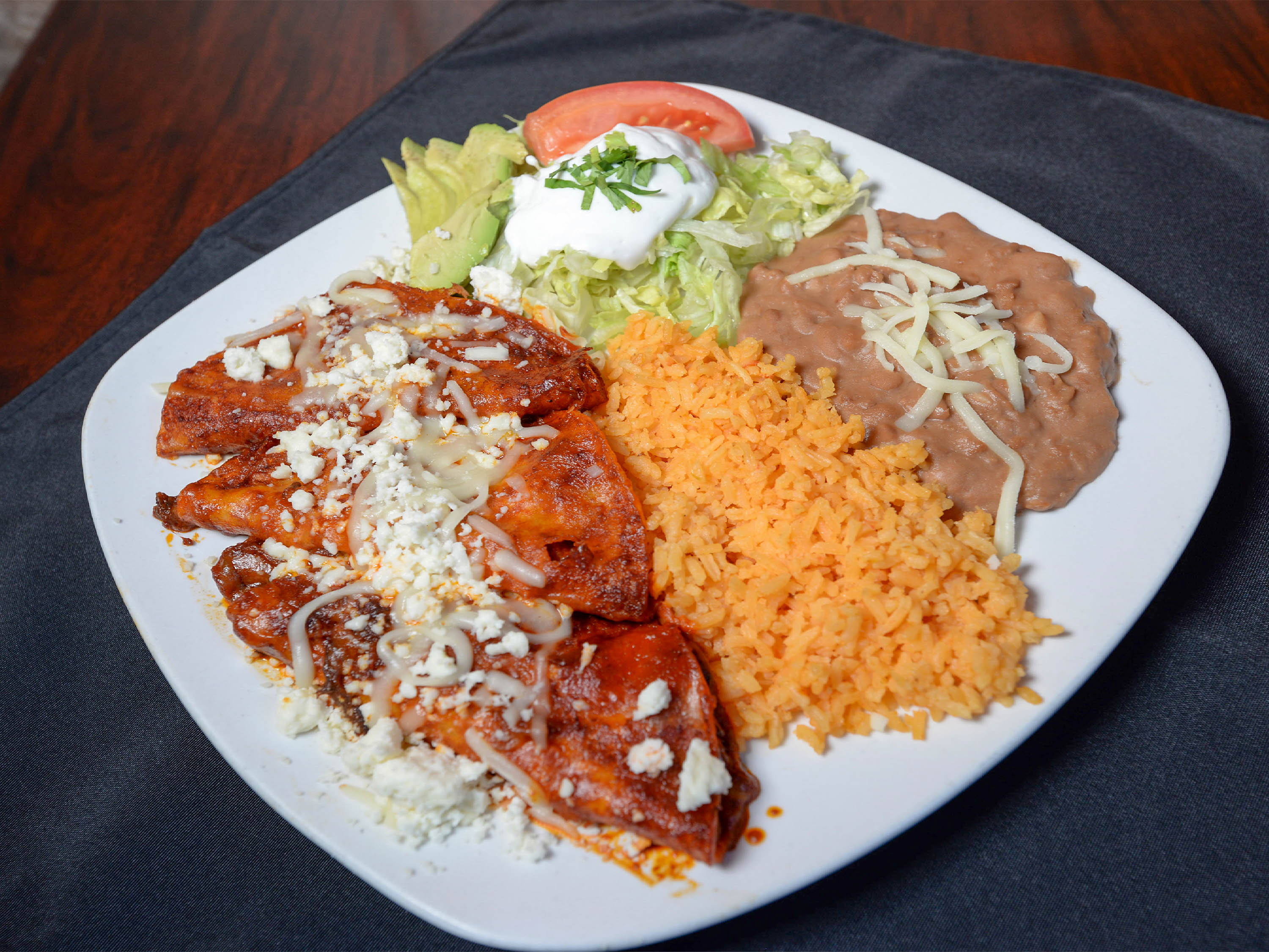Order Enchiladas food online from Martinez Tacos Restaurant store, Kankakee on bringmethat.com