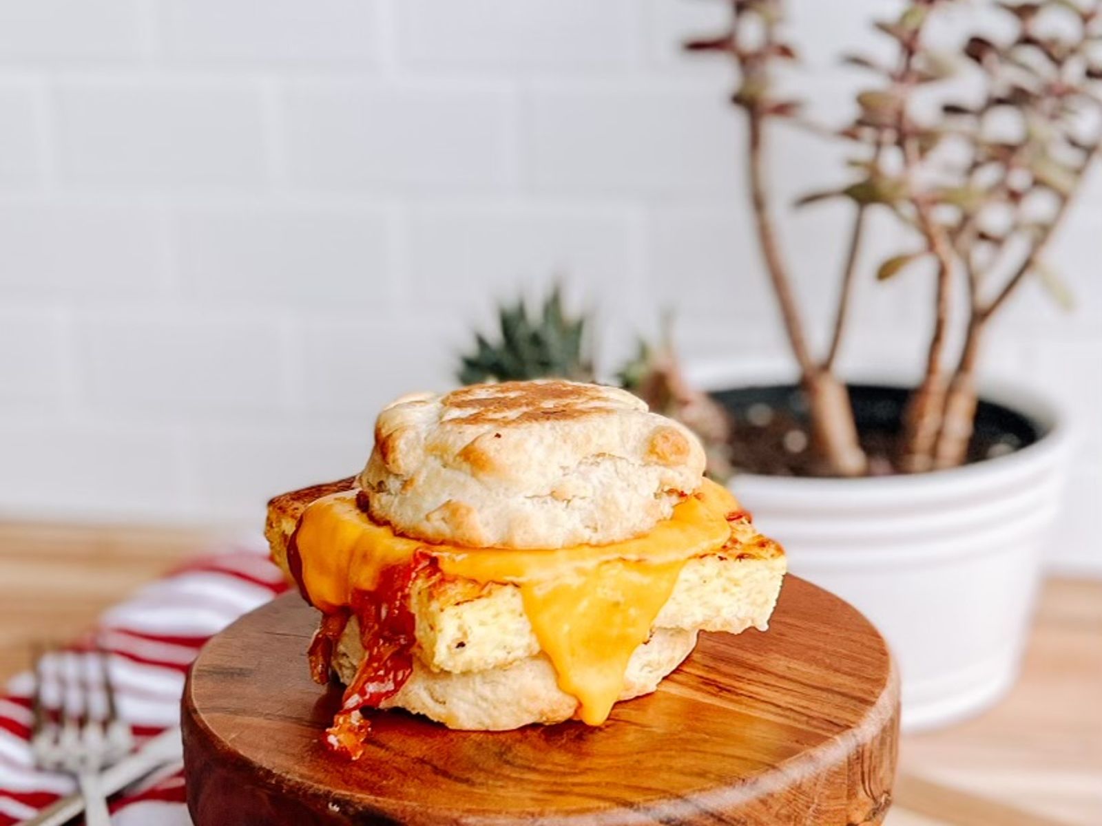 Order Breakfast Biscuit Bacon food online from Charlotte Coffee House store, Dubuque on bringmethat.com