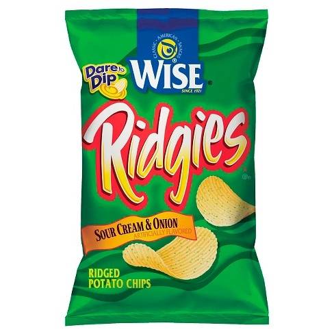Order Wise Party Size Ridgies Sour Cream & Onion food online from Lakeside Delicatessen-Verona store, Verona on bringmethat.com