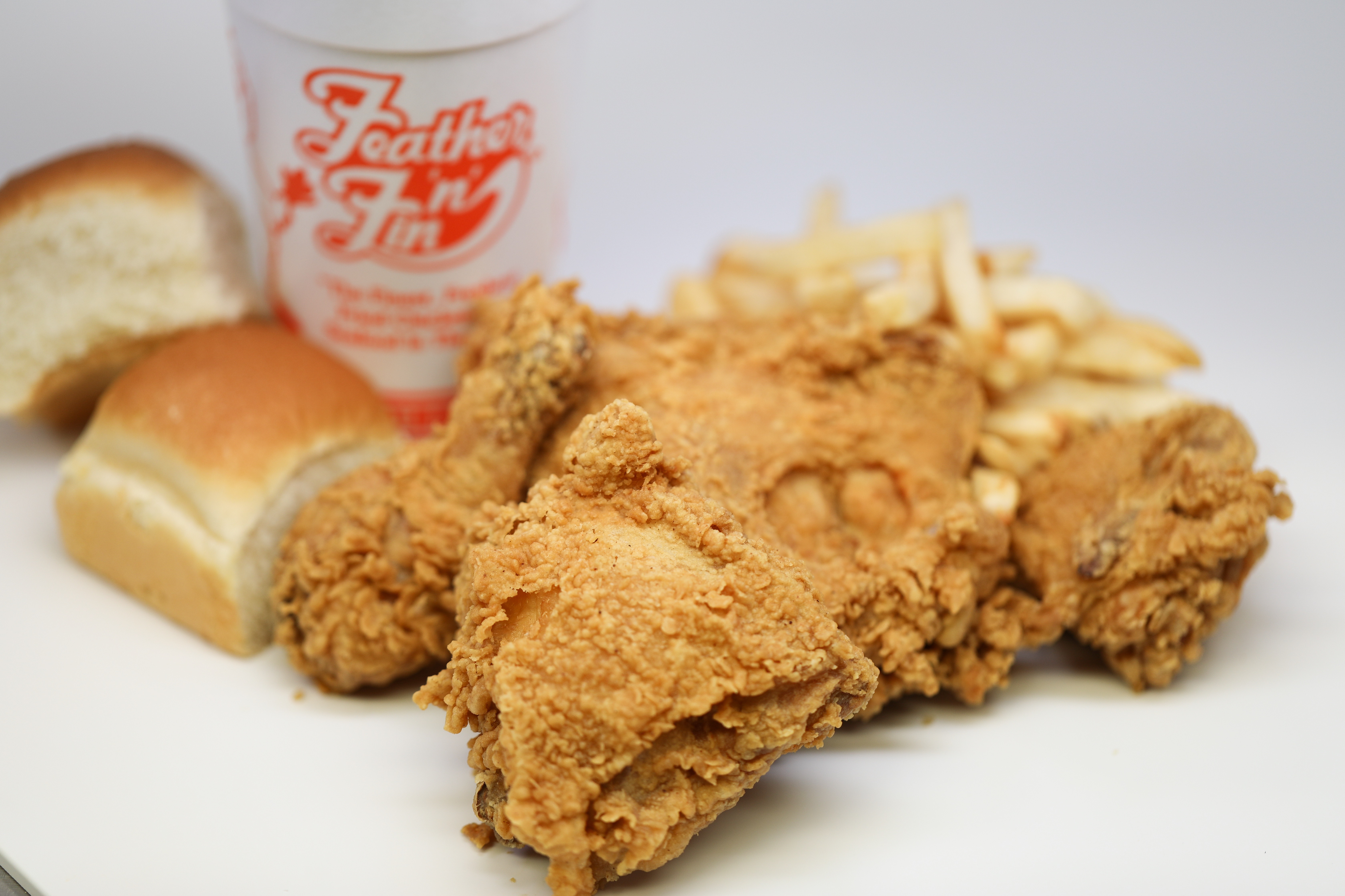 Order *4pc  Chicken Special with Drink food online from Feather-N-Fin store, Norfolk on bringmethat.com