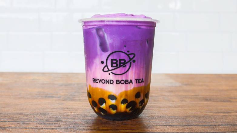 Order Ube Flurple Dream Milk Tea food online from Beyond Boba Tea store, Wahiawa on bringmethat.com