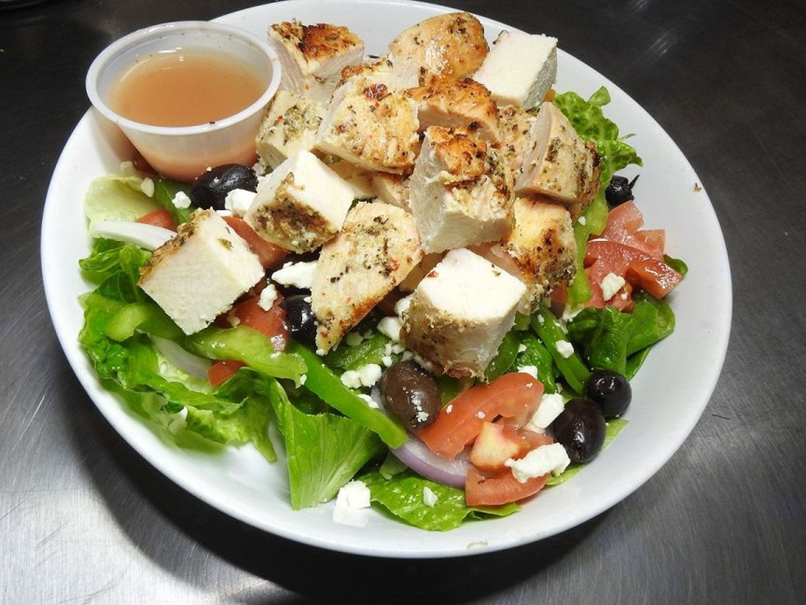 Order Grilled Chicken Salad food online from Clockwork Pizza store, Tempe on bringmethat.com