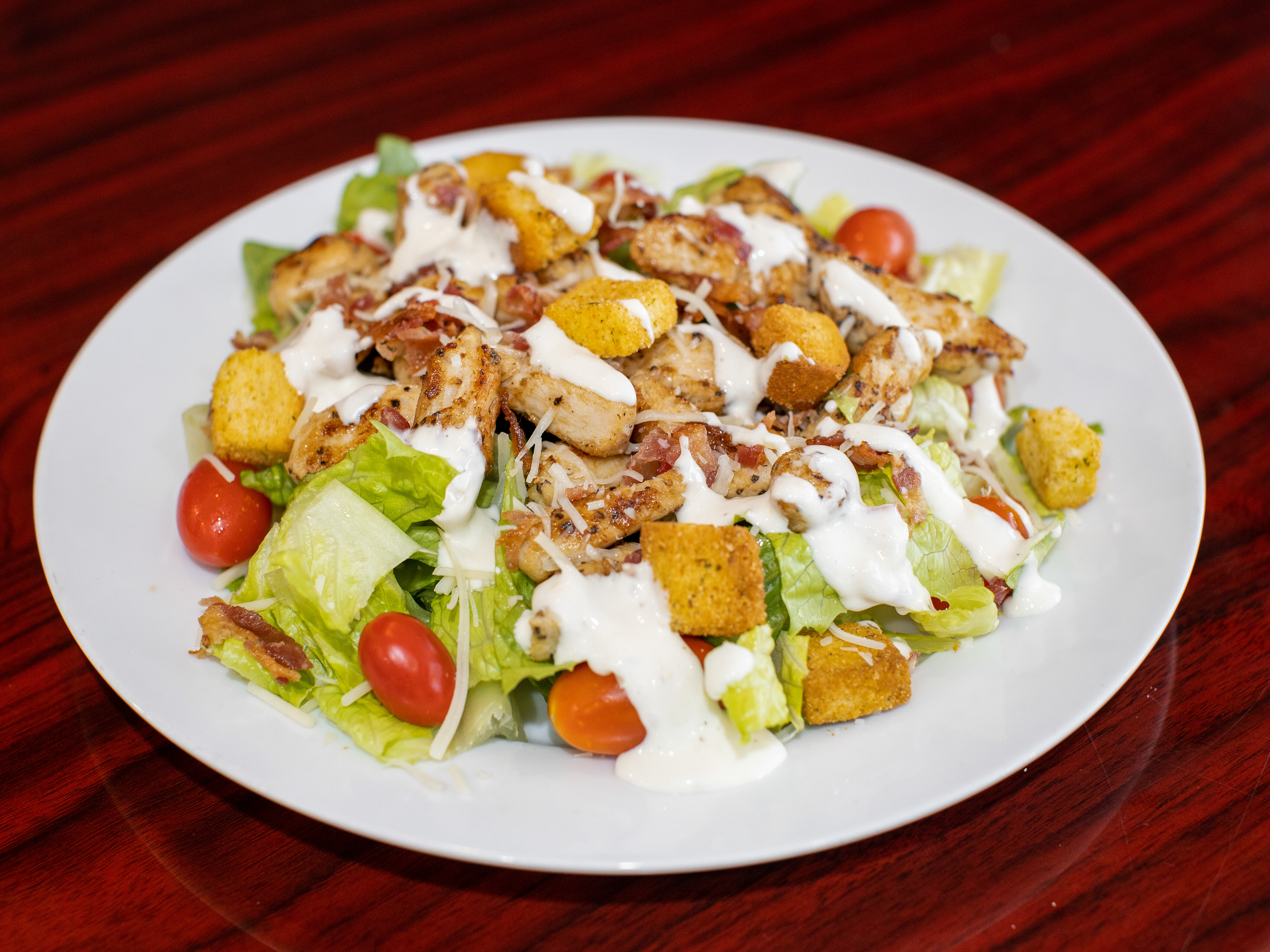 Order JChicken Caesar Salad Lunch food online from Fortissimo Coffee House store, Worcester on bringmethat.com