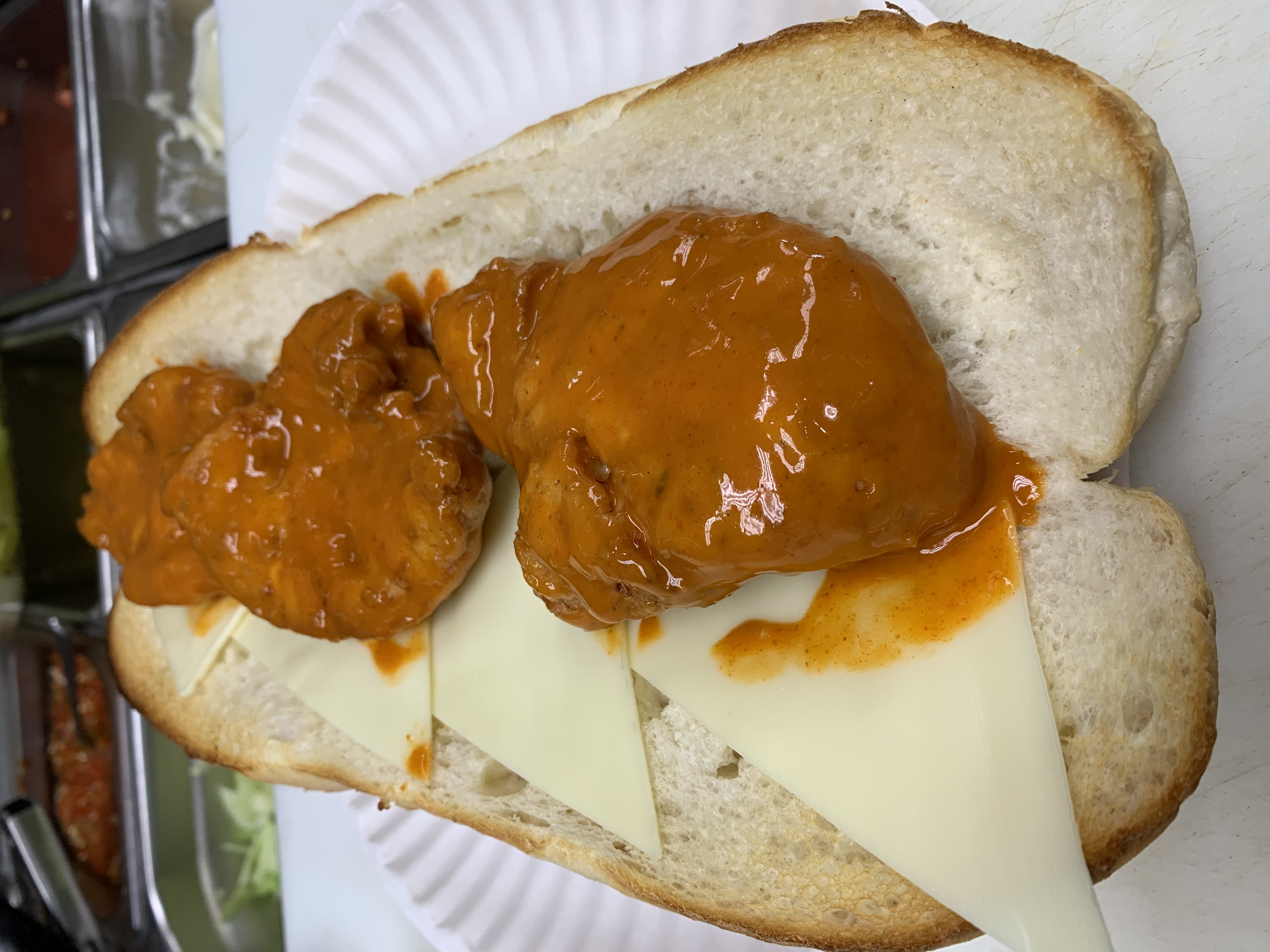 Order Buffalo Chicken Hot Sub food online from Nicks Pizza & Seafood store, Boston on bringmethat.com
