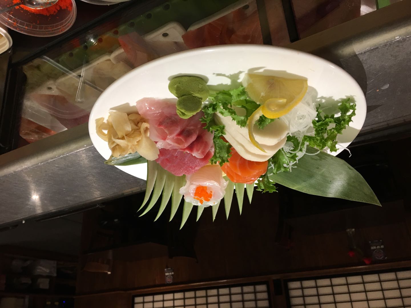 Order 16 Piece Sashimi Platter food online from Crane Restaurant store, Nashua on bringmethat.com