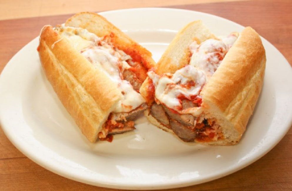 Order Sausage Parmigiana Sub - Sub food online from Lunetta pizza store, New York on bringmethat.com