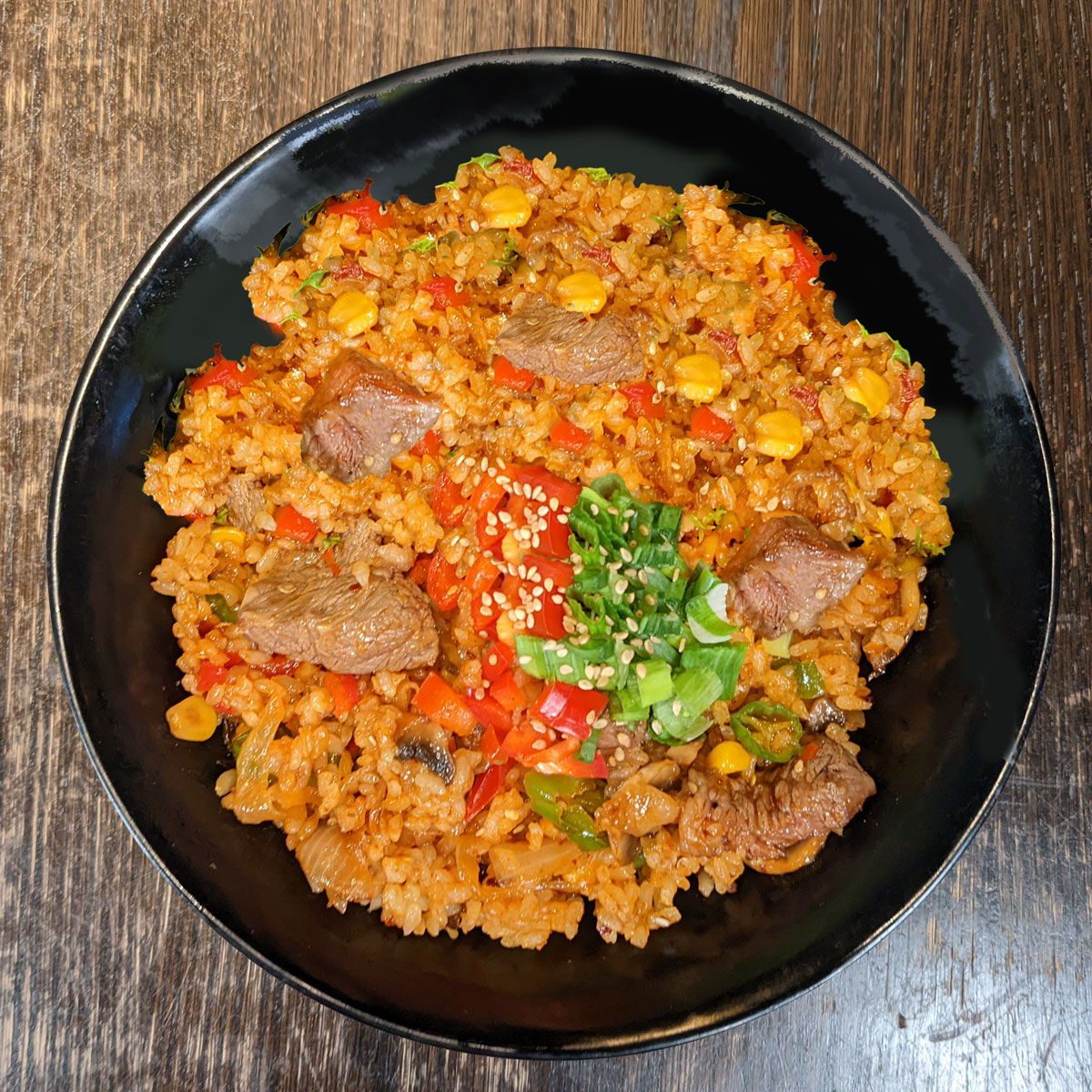 Order Spicy Beef Rice Bowl food online from Gyu-Kaku Japanese Bbq store, Sugar Land on bringmethat.com