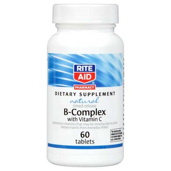 Order Rite Aid B Complex & C Natural Dietary Supplement (60 ct) food online from Rite Aid store, Palm Desert on bringmethat.com