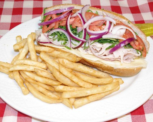 Order Turkey Club Sandwich food online from Napoli Pizza store, Whitman on bringmethat.com