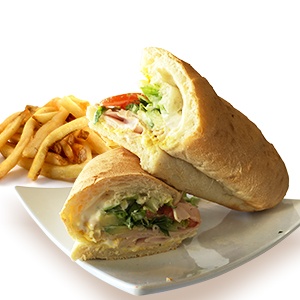 Order Smoked Turkey and Avocado Sandwich food online from Pizza Man store, Pasadena on bringmethat.com