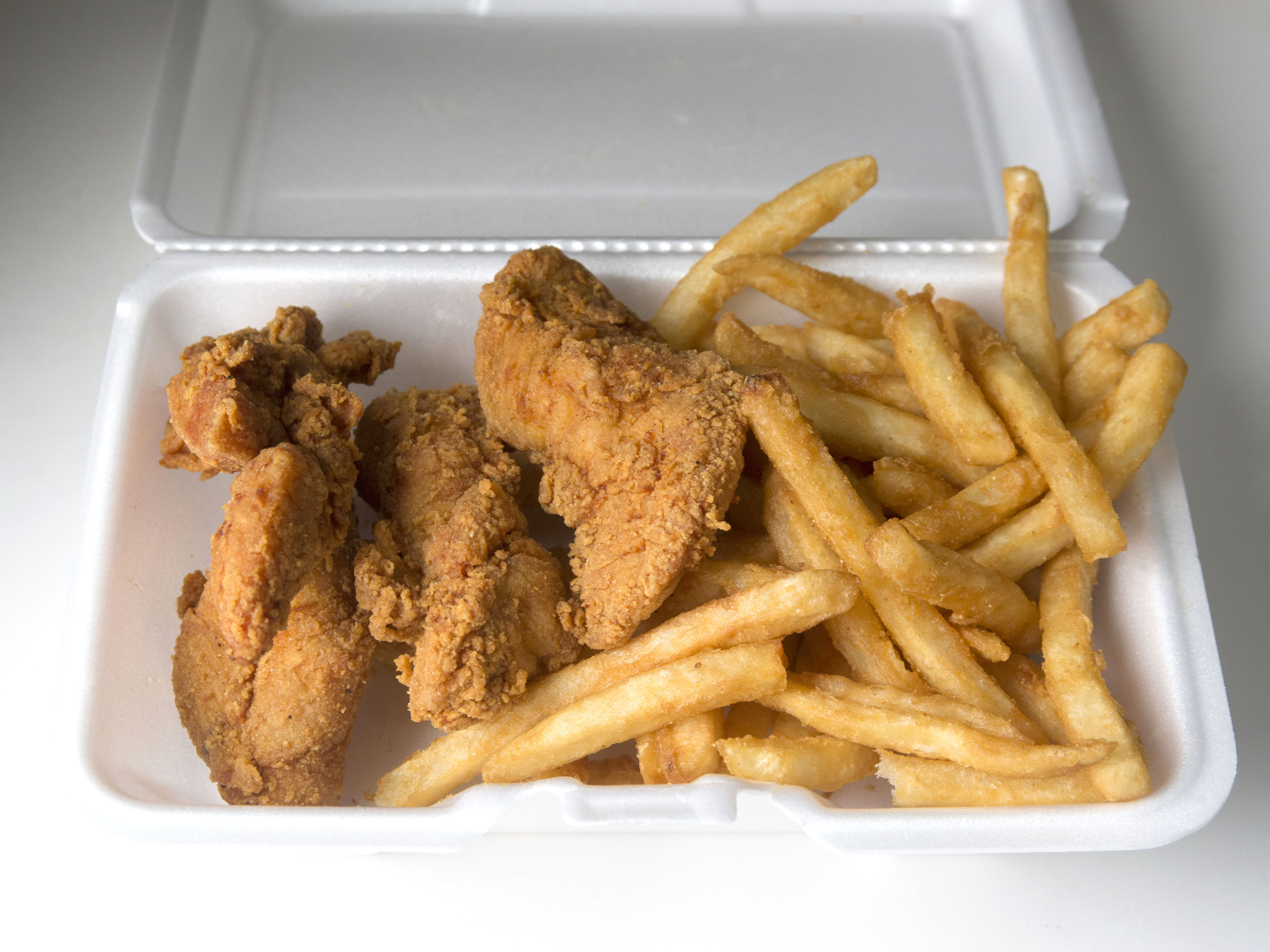 Order Homemade Tenders with Fries food online from American Deli store, Troy on bringmethat.com