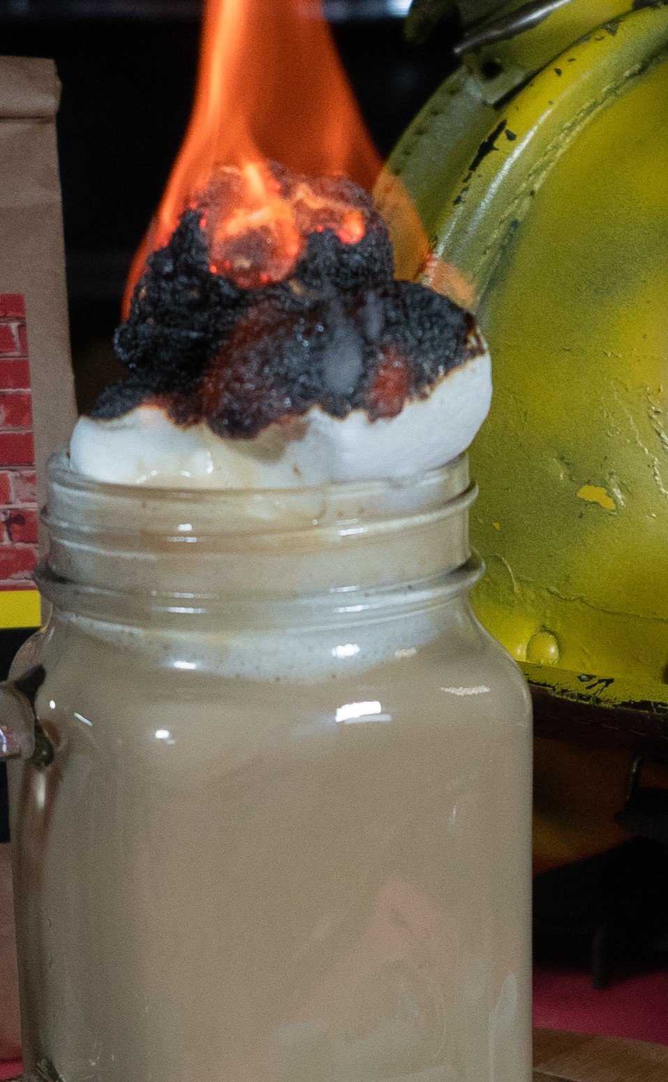 Order Toasted Marshmallow Frappe food online from Second Alarm Brewhouse store, Pasadena on bringmethat.com