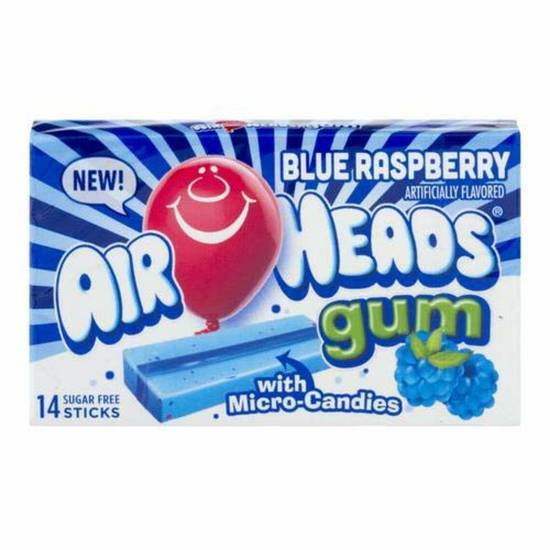 Order Airheads Gum - Blue Raspberry food online from IV Deli Mart store, Goleta on bringmethat.com