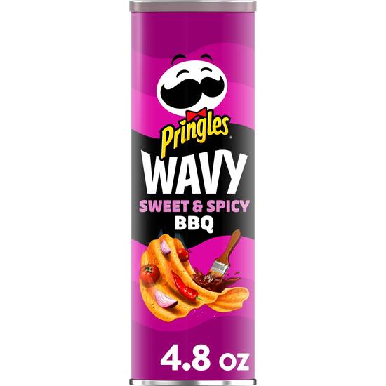 Order Pringles Potato Crisps Chips Sweet & Spicy BBQ (4.8 oz) food online from Rite Aid store, Eugene on bringmethat.com