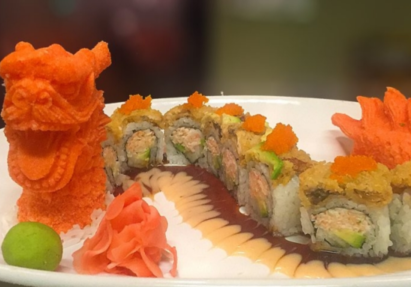 Order Dragon Roll food online from Kabuki Restaurant store, Knoxville on bringmethat.com