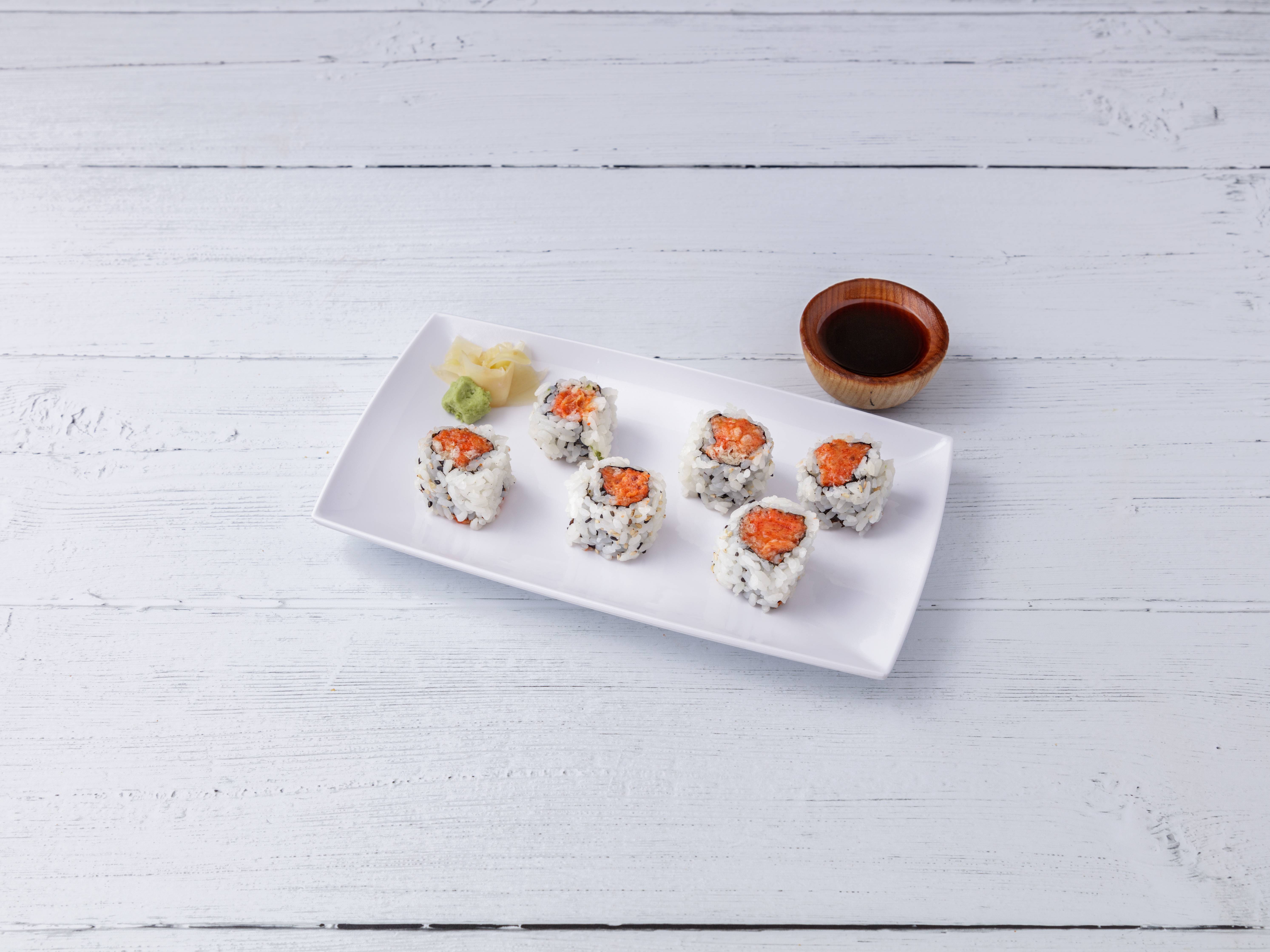 Order Spicy Tuna Roll food online from Takara Asian Bistro store, Montclair on bringmethat.com