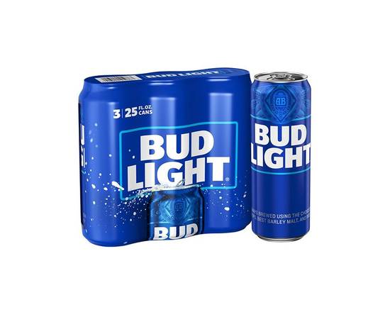 Order Bud Light 3 Pack 25oz food online from Chevron Extramile store, Palmdale on bringmethat.com