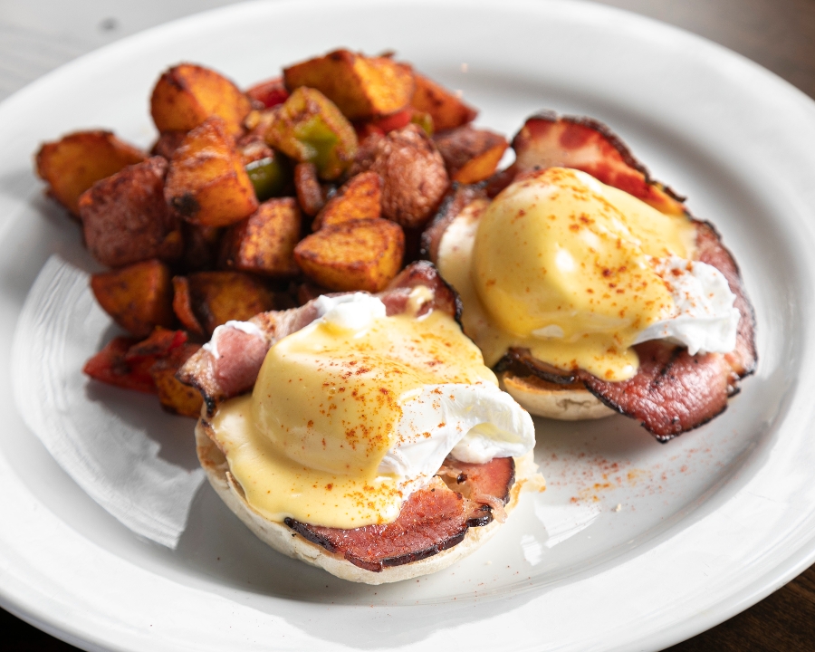 Order Classic Benedict food online from Busboys and Poets store, Washington on bringmethat.com