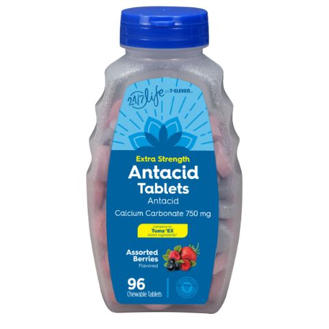 Order 7-Select Extra Strength Antacid Tablets Berry 96 Count food online from 7-Eleven store, Northlake on bringmethat.com