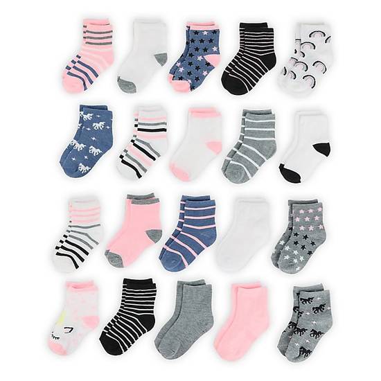 Order Capelli New York Size 12-24M Dreamy Unicorn 20-Pack Assorted Socks food online from Bed Bath & Beyond store, Lancaster on bringmethat.com