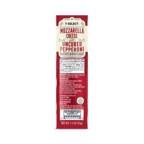 Order 7-Select Wrap Stick Pepperoni Mozzarella 1.5oz food online from 7-Eleven store, Belvidere on bringmethat.com