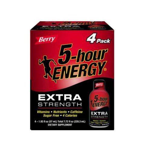 Order 5-Hour Energy Extra Strength Berry 4 Pack food online from Speedway store, Cincinnati on bringmethat.com