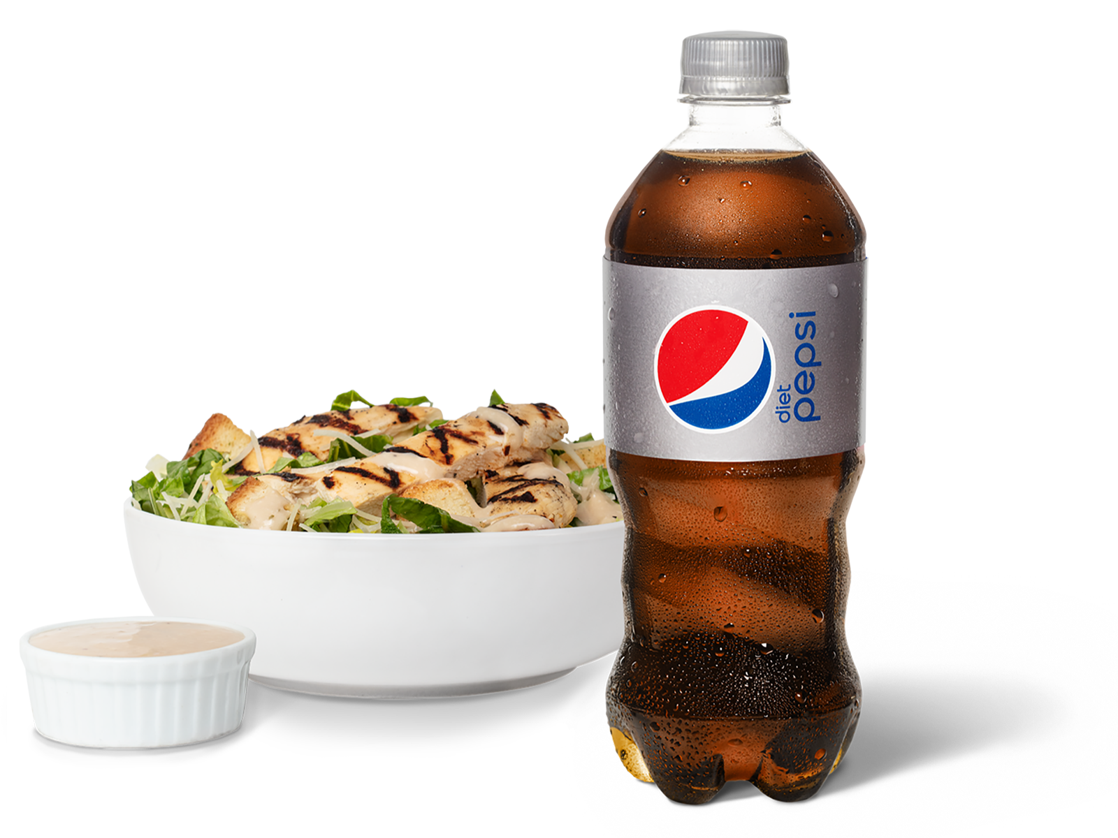 Order Chicken Caesar Salad & Diet Pepsi food online from Pep Place store, Yuma on bringmethat.com