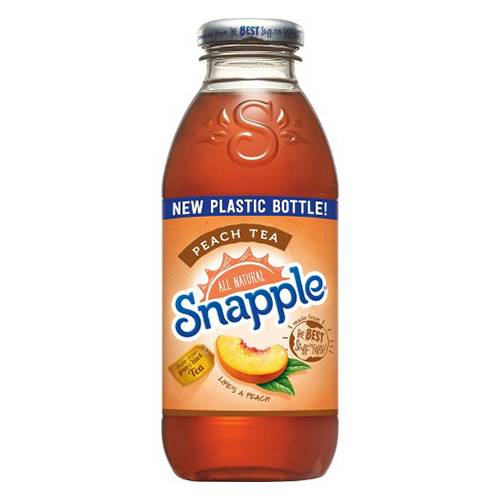 Order Snapple Peach Tea - 16 oz Bottle/Single food online from Bottle Shop & Spirits store, Los Alamitos on bringmethat.com