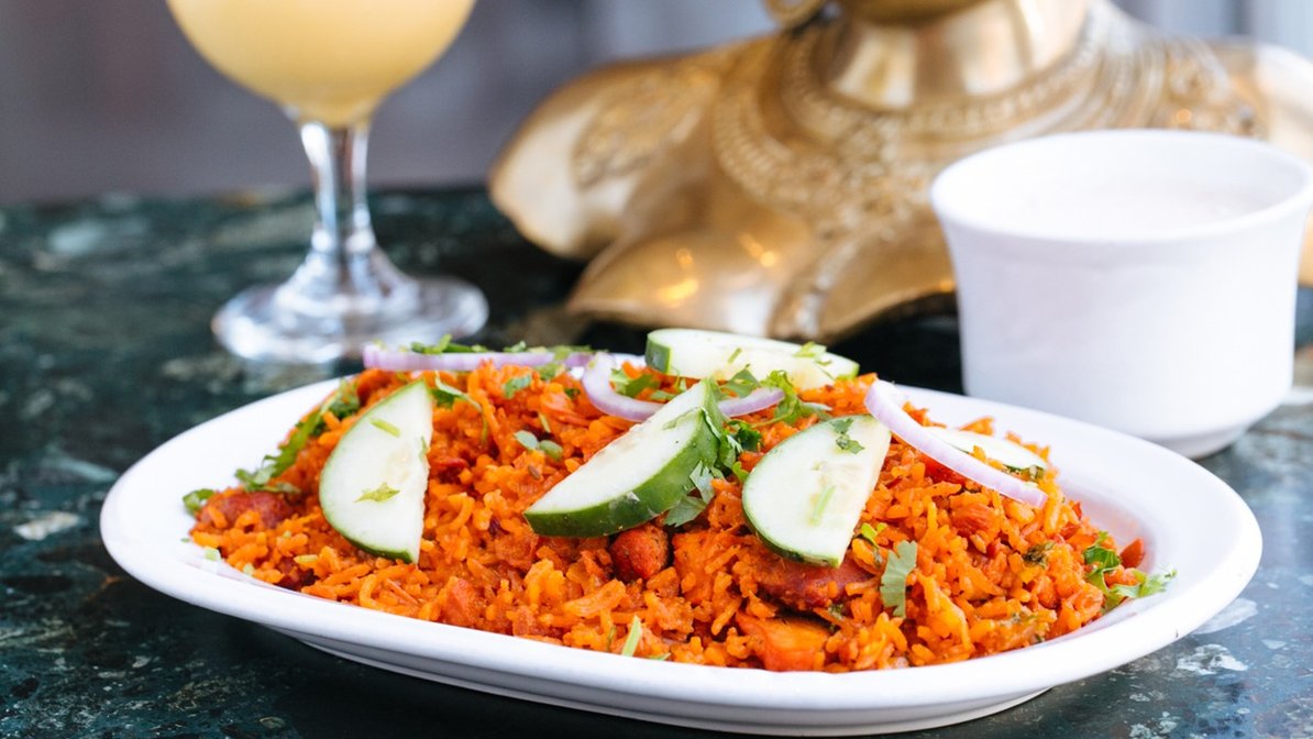 Order Chicken Tikka Biryani food online from New Delhi Indian Restaurant store, Philadelphia on bringmethat.com
