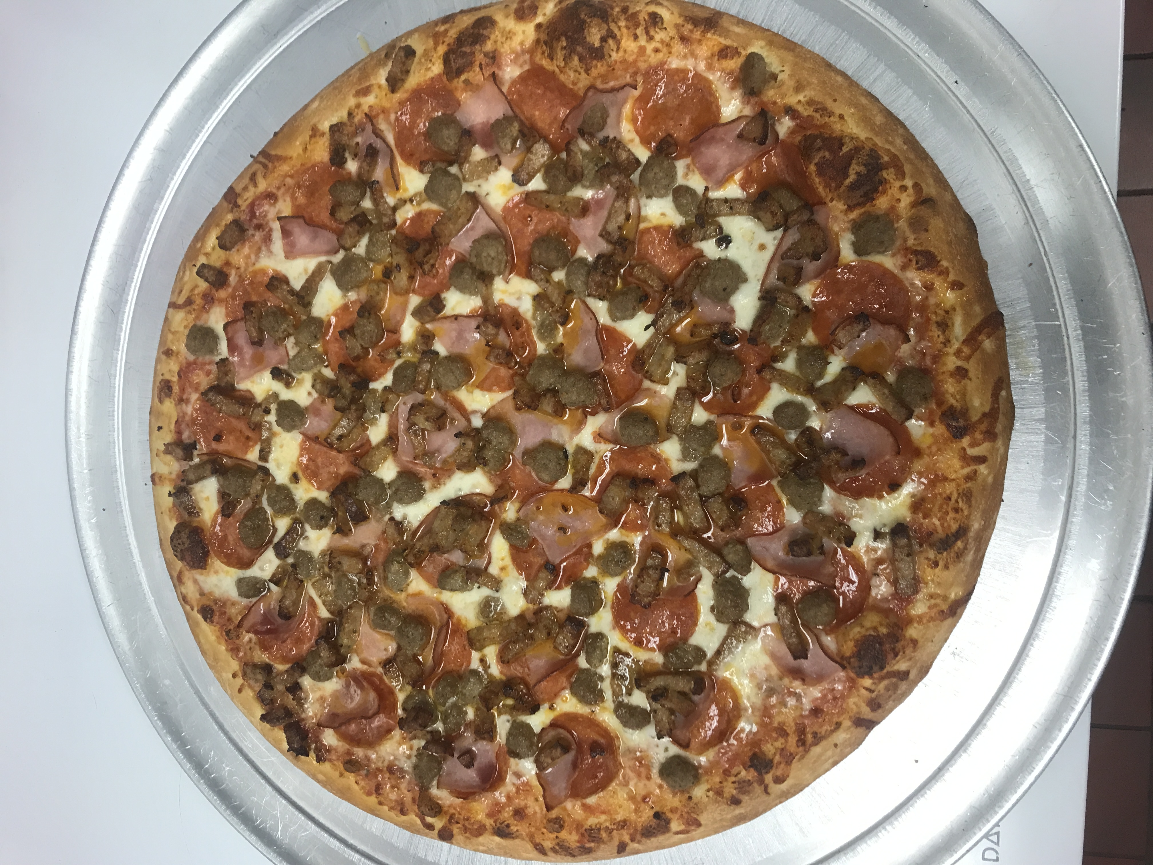 Order Meat Lovers Pizza food online from Pizza LA store, Los Angeles on bringmethat.com