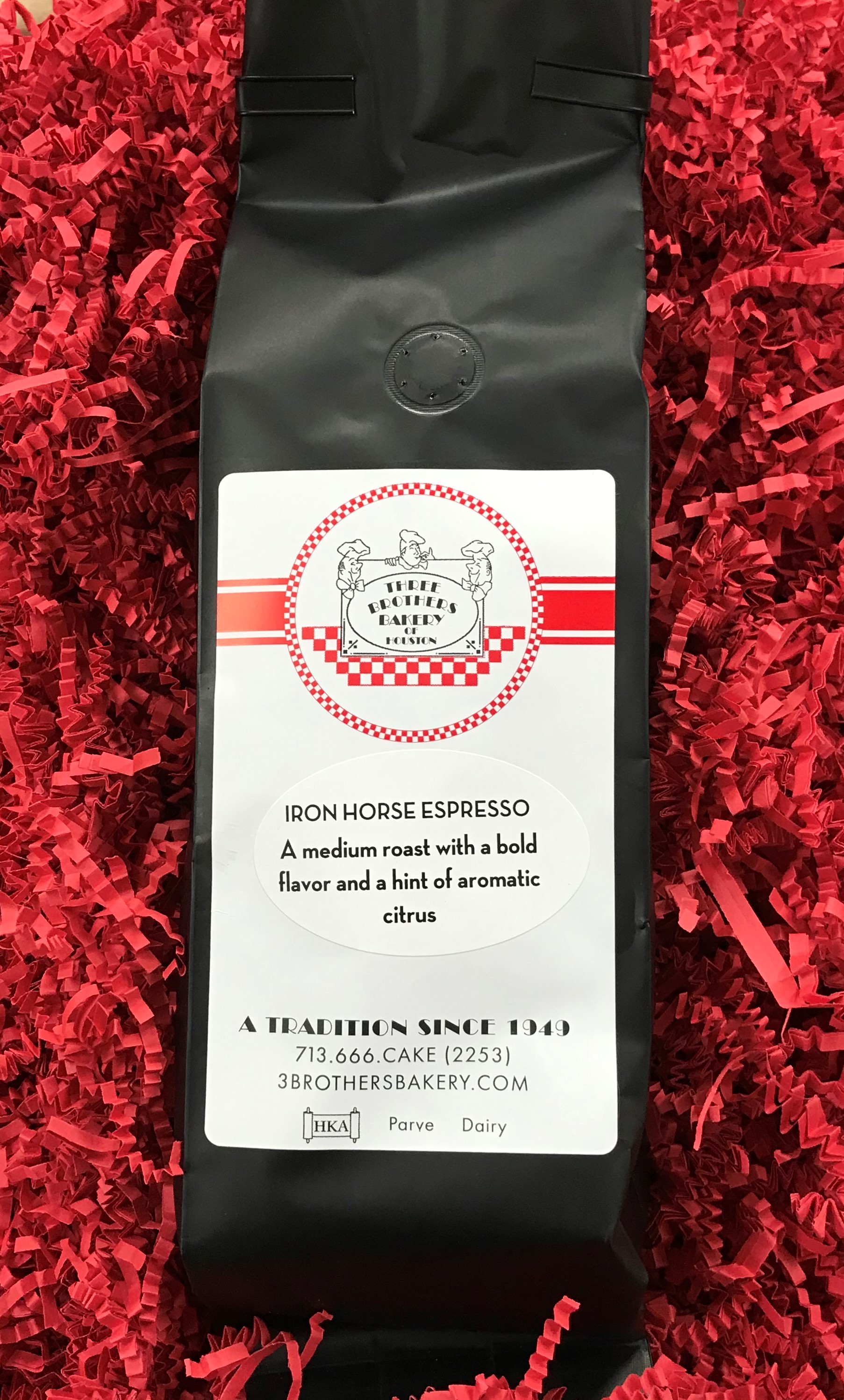 Order IRON HORSE ESPRESSO food online from Three Brothers Bakery store, Houston on bringmethat.com