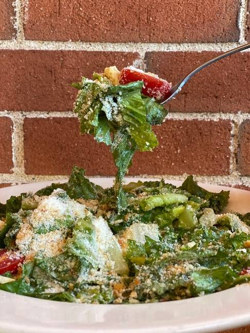 Order Full Kale Caesar 2.0 (Takeout) food online from Rail Trail Flatbread Co store, Hudson on bringmethat.com