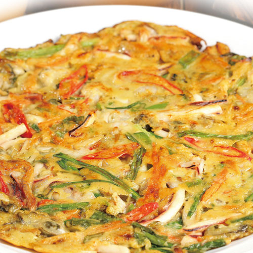 Order Seafood Pancake food online from Mama Seoul store, Troy on bringmethat.com