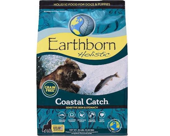 Order Earthborn Holistic Coastal Catch  (25 lb) food online from What The Fluff? Pet Store & More! Llc store, Woodridge on bringmethat.com