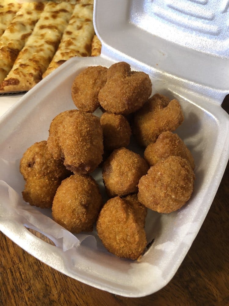 Order Breaded Mushrooms - 12 Pieces food online from Silvano Pizza store, Manteno on bringmethat.com
