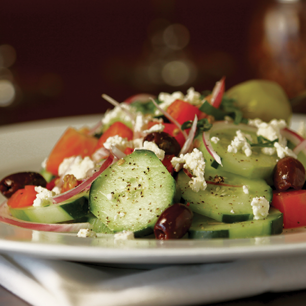 Order Cucumber and Feta Salad food online from Russos New York Pizzeria store, Richmond on bringmethat.com